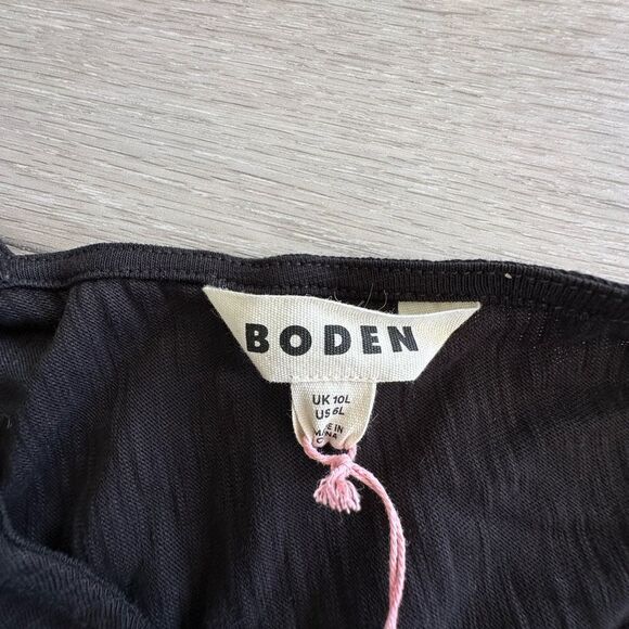 Boden Sleeveless Jersey Shift Dress Black 6L‎ NWT - Picture 8 of 8